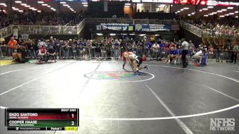 3A 152 lbs Champ. Round 1 - Enzo Santoro, Doral Academy vs Cooper Haase, Osceola (Kissimmee)
