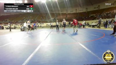 B4A-285 lbs Quarterfinal - Tyrus Bradley, Tuttle vs Hayden Miller, Miami