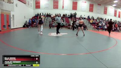 100 lbs Cons. Semi - Marlee Herbert, Marlington vs Ella Simon, Perry (Massillon)