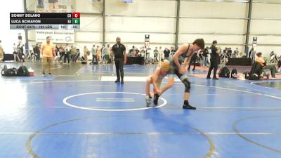 120 lbs Consi Of 32 #1 - Sonny Solano, CO vs Luca Schiavon, NJ