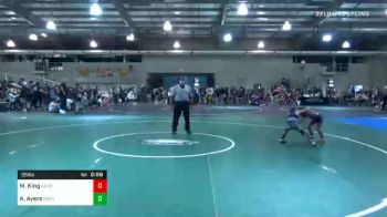 55 lbs Consolation - Miles King, Kansas Young Guns vs Ayden Ayers, Bearcat Takedown Club