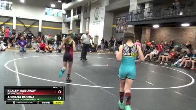 73 lbs Round 4 (6 Team) - Adriana Ragona, Braided Brutes Wrestling vs Kealey Hathaway, NE Valkyrie