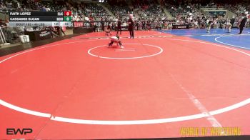 46 lbs 2nd Place - Faith Lopez, Black Fox Academy vs Cassadee Sloan, Morrison Takedown Club