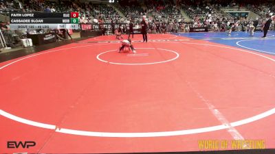 46 lbs 2nd Place - Faith Lopez, Black Fox Academy vs Cassadee Sloan, Morrison Takedown Club