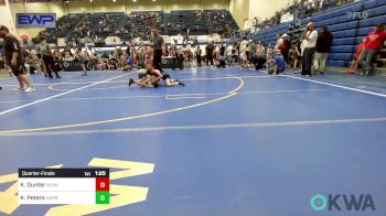 61 lbs Quarterfinal - Knox Gunter, Blanchard Youth Wrestling vs Kamden Peters, Harrah Little League Wrestling