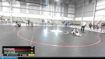 55-56 lbs Round 1 - Taylor Davis, Team Real Life Wrestling vs Kai Pollock, Spokane Wrestling