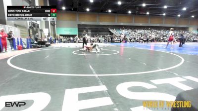 84 lbs Consi Of 8 #2 - Jonathan Sells, Salem Elite Mat Club vs Cato Rickel-Cruz, Team Aggression