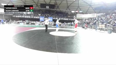 Boys 2A 175 lbs Cons. Round 1 - Elijah Lampano, Olympic vs Jaydan Goetz, Marysville Pilchuck