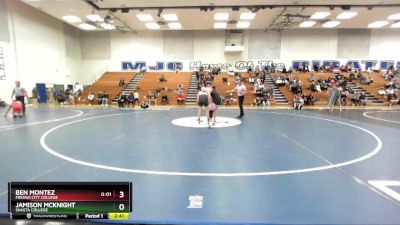 165 lbs Quarterfinal - Ben Montez, Fresno City College vs Jamison McKnight, Shasta College