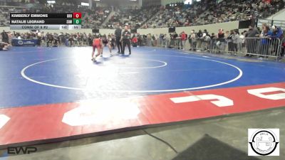 96 lbs Consi Of 8 #2 - Kimberly Emmons, Grove vs Natalie LeGrand, Sperry HS Girls