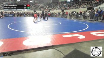 96 lbs Consi Of 8 #2 - Kimberly Emmons, Grove vs Natalie LeGrand, Sperry HS Girls