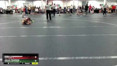 80 lbs Round 3 - Keira Cunningham, Unattached vs Grace Pearson, Downingtown Thunder