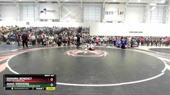 117-126 lbs Semifinal - Savanna Benedict, Penn Yan Wrestling vs Avaya Weismore, Cazenovia Creatures Wrestling Club