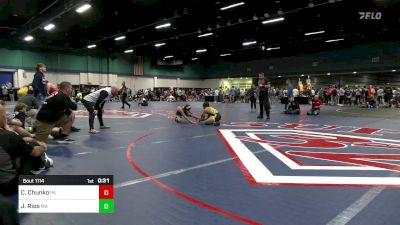 106 lbs Consi Of 8 #2 - Carter Chunko, PA vs Julian Rios, MA