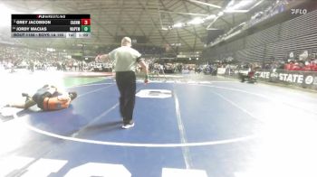Boys 1A 190 lbs Champ. Round 2 - Grey Jacobson, Cashmere vs Jordy Macias, Wapato
