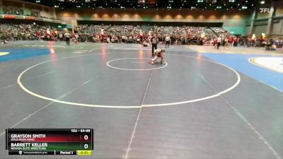 64-69 lbs Round 3 - Barrett Keller, Nevada Elite Wrestling vs Grayson Smith, Gold Rush Reno