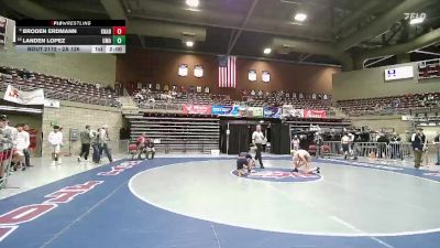 2A 126 lbs Cons. Round 1 - Landen Lopez, Utah Military Academy vs Broden Erdmann, Kanab