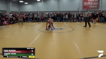 102 lbs Champ. Round 1 - Zack Hudson, Virginia Elite Wrestling Club vs Parker Wood, Hawks