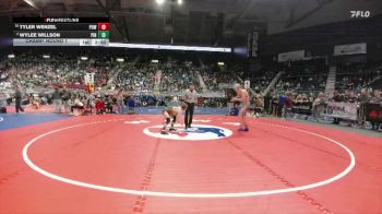 3A-132 lbs Champ. Round 1 - Tyler Wenzel, Powell vs Wylee Willson, Pinedale