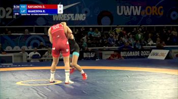 59 kg Quarterfinal - Diana Kayumova, Kaz vs Ramina Mamedova, Lat