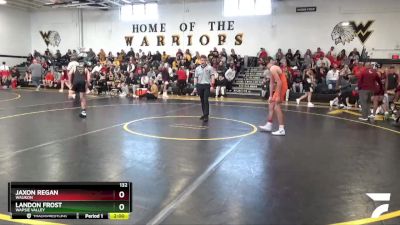 132 lbs Quarterfinal - Jaxon Regan, Waukon vs Landon Frost, Wapsie Valley