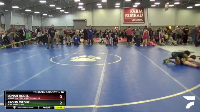 78 lbs Champ. Round 2 - Kason Wesby, Flex Wrestling vs Jonah Hodel, Willie Walters Wrestling Club