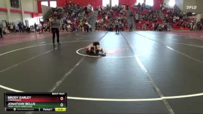 60 lbs Champ. Round 1 - Jonathan Bellis, Tiger Youth Wrestling vs Brody Earley, Stronghold