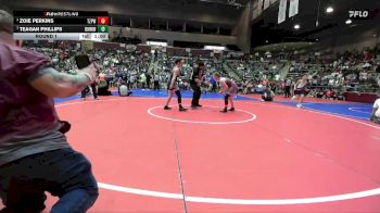136 lbs Round 1 - Zoie Perkins, Team Zulpo Perryville Wrestling vs Teagan Phillips, Bauxite Mini Miners Wrestling