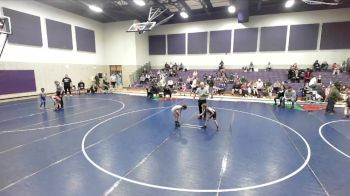 50-53 lbs Quarterfinal - Amara Brown, Salt Flats Wrestling Club vs Rayleigh Broadhead, JWC
