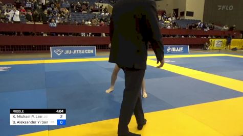 Kevin Michael R. Lee vs David Aleksander Yi Sanchez 2024 Pan IBJJF Jiu-Jitsu No-Gi Championship
