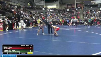 85 lbs Cons. Round 2 - Trig Hall, NV MATPACK vs Grayden Japp, Nebraska Wrestling Academy