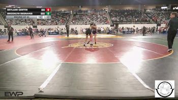 130 lbs Round Of 64 - Brylann Griffin, Bristow vs Brooklyn Segraves, Broken Arrow Girls Junior High