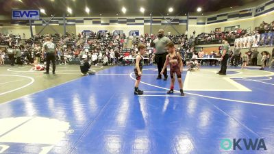 45 lbs Consi Of 16 #2 - Avelino Juarez, Clinton Youth Wrestling vs Asher Royal, Hinton Takedown Club