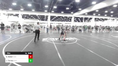 70 lbs 2nd Place - Scarlett Baker, Savage House WC vs James Torres, Rancho Bernardo WC