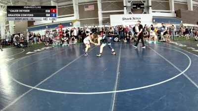 88 lbs Semis - Caleb Heyder, Utah vs Braxton Conyers, Idaho