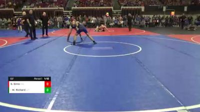 137 lbs Champ. Round 1 - Mikael Richard, Jefferson vs Straud Sims, Malta