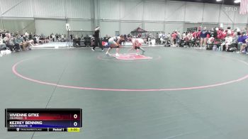 140 lbs Quarters & 1st Wb (16 Team) - Vivienne Gitke, Colorado vs Kezrey Benning, South Dakota