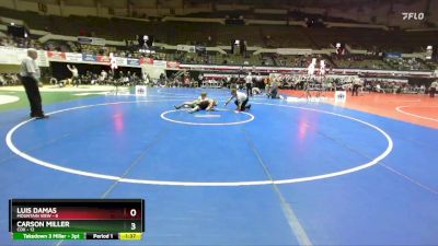 126 lbs Finals (2 Team) - Luis Damas, Mountain View vs Carson Miller, Cox