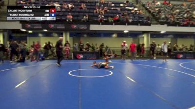 71 lbs Champ. Rd Of 16 - Calvin Thompson, HeadHunters Wrestling Club vs Elijah Rodriguez, All American Wrestling Club