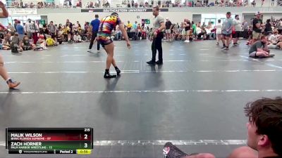 215 lbs Round 4 (6 Team) - Malik Wilson, BHWC Florida Supreme vs Zach Horner, Palm Harbor Wrestling