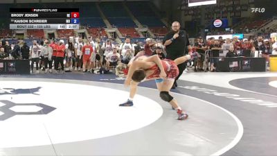 120 lbs Champ. Rd Of 128 - Brody Jensen, NE vs Kaison Schreier, MO