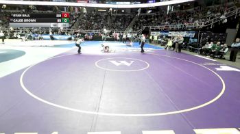 I-138 lbs Cons. Round 4 - Ryan Ball, Somers vs Caleb Brown, Monroe-Woodbury