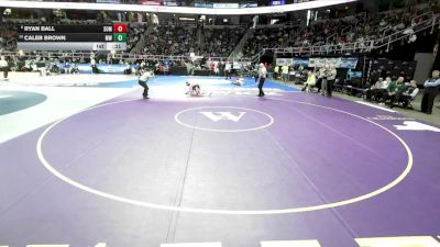 I-138 lbs Cons. Round 4 - Ryan Ball, Somers vs Caleb Brown, Monroe-Woodbury