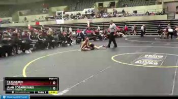 106 lbs Quarterfinals (8 Team) - Juan Cobarruvais, Rochester Mayo vs TJ Koester, Bettendorf