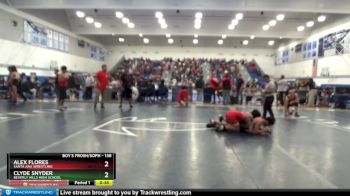 138 lbs Cons. Round 3 - Clyde Snyder, Beverly Hills High School vs Alex Flores, Santa Ana Wrestling