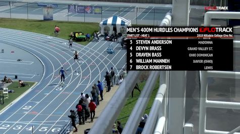 Men’s 400m Hurdles Championship, Heat 1