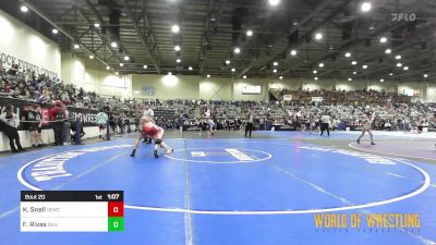 120 lbs Round Of 16 - Kiptyn Snell, Salem Elite Mat Club vs Fabian Rivas, Silver State Wrestling Academy