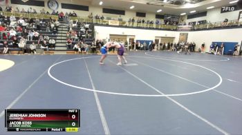 285 lbs Cons. Round 3 - Jeremiah Johnson, Ellsworth vs Jacob Koss, St. Croix Central