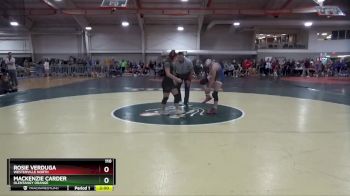 110 lbs Champ. Round 2 - Mackenzie Carder, OLENTANGY ORANGE vs Rosie Verduga, WESTERVILLE NORTH