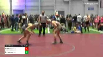 109 lbs Semifinal - Matthew McCaw, Combat vs Bailey Holman, Poway